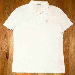 Versace White Gold Medusa Polo Shirt